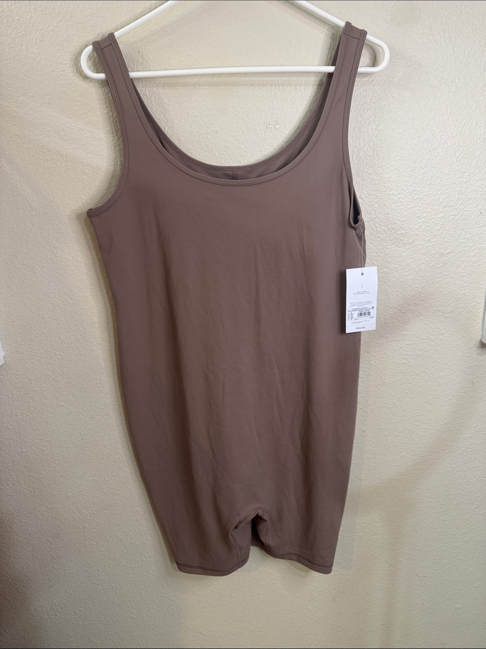 Ingrid & Isabel Mauve Brown Scoop-Neck Shapewear Romper
